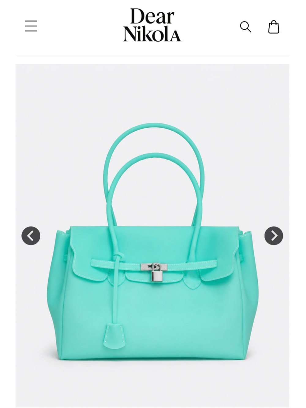 Dear Nikola Jelly Firkin Tiffany Soft Matte Bag Travel Bag Trendy Chic